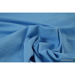 JERSEY coton elasthanne bleu