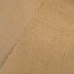 Tissu Toile de Jute Naturel contrecollée d'un film plastique