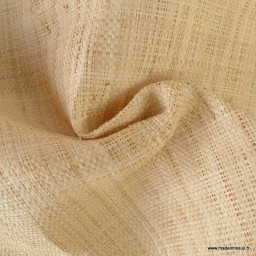 Tissu raphia léger naturel – Largeur 115 cm