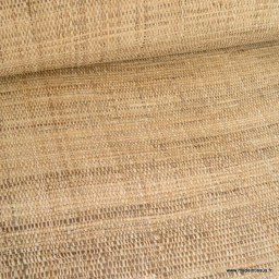 Tissu raphia Rodolphe lourd naturel – Largeur 115 cm