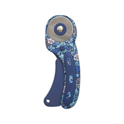 Cutter rotatif 45 mm - Collection fleurs bleues