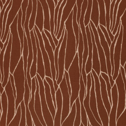 Tissu Twill de Viscose – Motif Graphique "Ondes Terracotta"