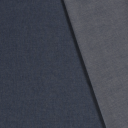 Tissu jean denim Fin et Souple en coton prélavé - bleu Indigo
