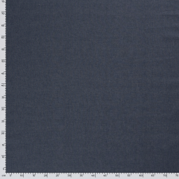 Tissu jean denim Fin et Souple en coton prélavé - bleu Indigo