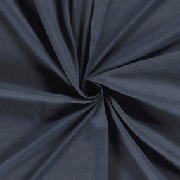 Tissu jean denim Fin et Souple en coton prélavé - bleu Indigo