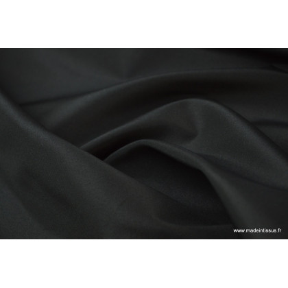 Taffetas changeant polyester noir