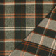 Tissu Tartan Écossais Loch Ness – Carreaux Vert, Orange et Écru