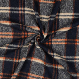 Tissu Tartan Écossais Loch Ness – Bleu marine