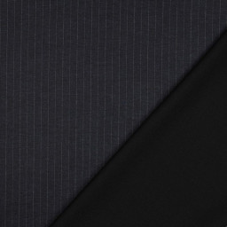 Tissu maille rayures - bleu - Jersey Milano - OEKO TEX