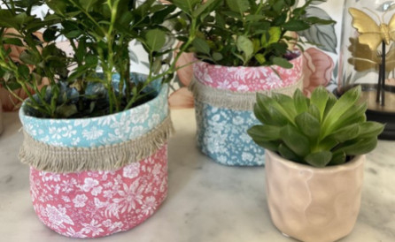 Tuto : Mon cache pot en Tissu